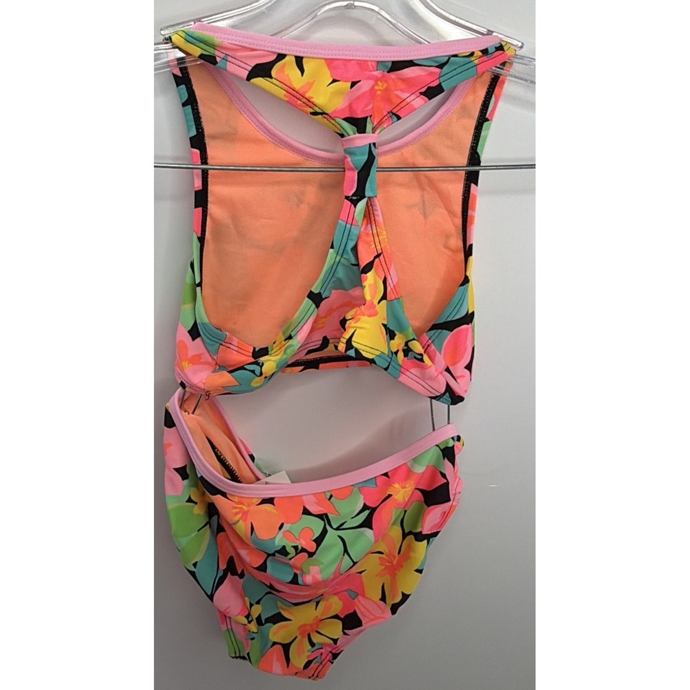 Cat and Jack Girls Floral 2 Piece Bikini Set Size MEDIUM 8 New with Tags - Picture 8 of 15